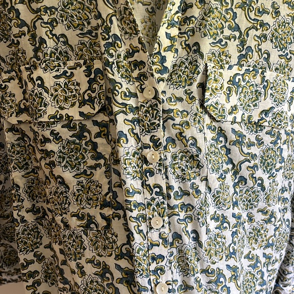 ROLLER RABBIT GUY SHIRT COTTON BLOCK PRINT XS - Picture 3 of 4